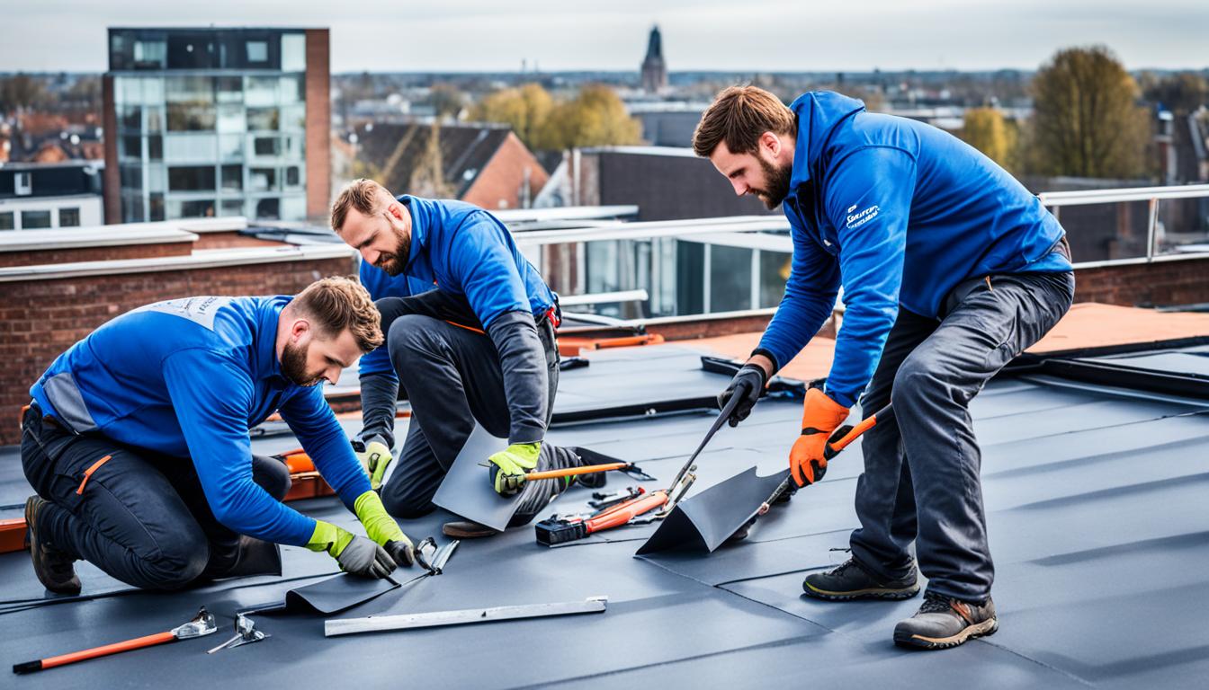 Platdak vervangen Hilversum